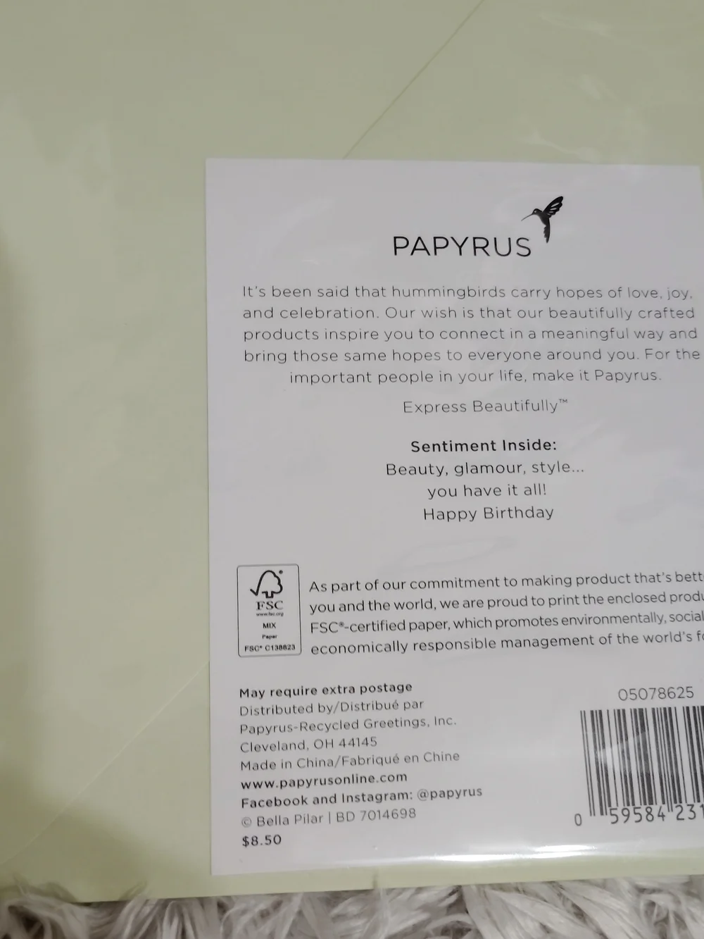 Papyrus Greeting Card  Premium Lot Of 5 New 3D Jewel Embellished (83)